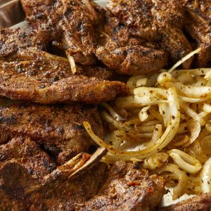 Char Grilled Lamb and Goat Steak Meal Mediterranean food Catering Minneapolis