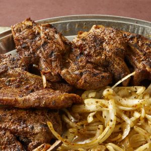 Char Grilled Lamb and Goat Steak Meal Mediterranean food Catering Minneapolis