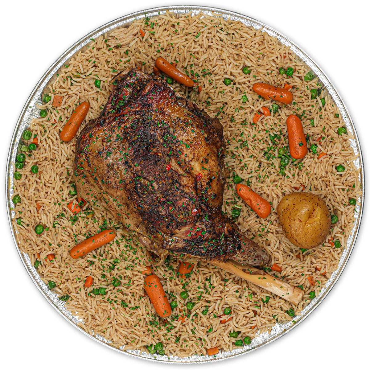 Lamb Leg Mediterranean cuisine event food catering specialty items